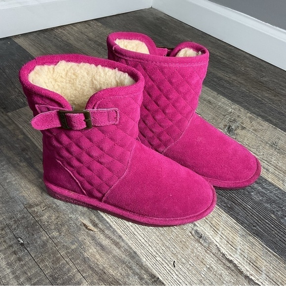 Bearpaw Kids Leigh Anne Color - Pom Berry size 3 - Picture 1 of 7